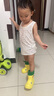 牧童童鞋兒童雨靴男寶寶束口防滑雨鞋幼兒園卡通輕便水鞋女童防水靴子 活力黃 20 底標150/鞋內(nèi)長14.5cm 曬單實拍圖