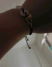 央創(chuàng)時尚【中國黃金】情侶手鏈女平安扣手繩生日紀念禮物送女友老婆銀925 【情侶銀手繩】 曬單實拍圖