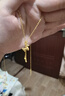 周大生黃金項鏈古法馬上有錢項鏈好運(yùn)自帶送女友媽媽紀(jì)念日情人節(jié)禮物 約5.8g 曬單實拍圖