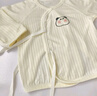 wua.wua新生兒衣服0-3月夏季薄款半背衣嬰兒衣服上衣護肚防尿濕冰感透氣 天藍+奶黃（兩件裝） 59 （適合1-3月 8-12斤） 曬單實拍圖