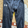 安德瑪（Under Armour）男童童春夏季透氣緊身運動高彈力訓(xùn)練褲243111160 黑色 140cm  曬單實拍圖