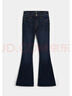 HOLLISTER24春秋款修身深色水洗高腰喇叭牛仔褲女裝KI355-3364 深色水洗 30 165/76A 10標(biāo)準(zhǔn)版 曬單實(shí)拍圖