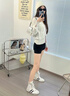 卡米高6cm內(nèi)增高德訓鞋女2025夏季真皮透氣新款高幫板鞋顯瘦休閑鞋潮ins 米灰內(nèi)增高6cm 37 (235mm) 曬單實拍圖