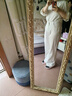 莫代爾白色直筒牛仔褲女2026春夏秋季新款高腰顯瘦修身拖地煙管褲長(cháng)褲子 白色-長(cháng)褲 L 曬單實(shí)拍圖