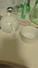 鈺銓龍門 白瓷茶壺 中國白羊脂玉瓷素?zé)魇丶兪止ぬ沾筛叨伺莶鑹囟Y盒裝 羊脂玉瓷西施壺（約200ml) 曬單實(shí)拍圖