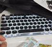 前行者（EWEADN） TK950無線藍(lán)牙朋克機(jī)械鍵盤鼠標(biāo)套裝有線三模辦公游戲電腦筆記本青軸復(fù)古外設(shè) 藍(lán)色白光 曬單實拍圖