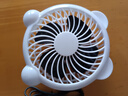 白色熊貓USB充電風(fēng)扇學(xué)生宿舍辦公室桌面風(fēng)扇家用輕音靜音4羽葉大風(fēng)量風(fēng)扇手持便攜戶(hù)外露營(yíng)風(fēng)扇 4寸白色小熊貓【插電款直徑10cm】 曬單實(shí)拍圖