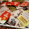 比比贊（BIBIZAN）蝦條豆果混合口味500g蝦片青豆膨化餅干休閑小吃零食品 曬單實(shí)拍圖