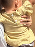 巴厘小豬寶寶襯衫女寶2025新款夏季無袖薄款上衣兒童甜美可愛女童娃娃衫 麥穗黃 80 曬單實(shí)拍圖