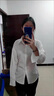 凡伊笑白色襯衫女士收腰襯衣防曬休閑長款職業(yè)春夏季新款洋氣外套通勤 白色收腰襯衫 L 【建議105-125斤】 曬單實(shí)拍圖