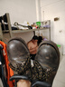 衛(wèi)爾盾勞保鞋男防砸鋼包頭防刺穿耐磨防水安全工地工作功能鞋9215-1 40 曬單實拍圖