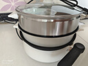 美的（Midea）烤肉鍋電烤盤多功能電火鍋一鍋多用電煮鍋分體式燉蒸煮一體電熱鍋火鍋專用鍋烤涮一體多功能料理鍋 9.5L 【配煎烤盤和蒸籠】HGE2803 曬單實(shí)拍圖
