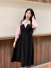 Rewi高檔品牌連衣裙女2025秋季新款高級感時尚顯瘦氣質(zhì)漂亮裙子 隕石黑 【高端禮盒】 M 曬單實拍圖
