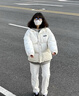俞兆林羽絨棉服女2025新款冬季外套短款羽絨棉服小個(gè)子學(xué)生棉襖面包服女 白色 S 【建議105斤以內(nèi)】 曬單實(shí)拍圖