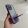 鑒百伊 適用蘋果16promax手機(jī)殼新款iPhone15拉布布可愛(ài)鏡子支架14pro全包鏡頭13高級(jí)感12奢華水鉆防摔 【銀色】水鉆邊框*拉布布鏡子支架 iPhone 16 曬單實(shí)拍圖