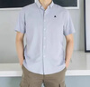 BROOKS BROTHERS布克兄弟夏季男士短袖襯衫休閑衫襯衣商務(wù)休閑男裝上衣 藍(lán)色 XL 曬單實(shí)拍圖