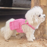 MIKI PAD狗狗衣服小型犬夏季薄款衣服戶外馬甲春秋透氣泰迪比熊可牽引 玫紅馬甲 M胸圍35cm（參考體重4-6斤） 曬單實拍圖