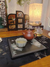 自賞新中式四方干泡茶盤國風(fēng)復(fù)古速干吸水茶托盤創(chuàng)意壺承功夫茶具茶臺 素花知音-正方形【21*21cm】 曬單實拍圖