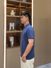九牧王【含桑蠶絲】Polo衫男裝夏新款商務(wù)通勤百搭短袖商務(wù)休閑上衣 灰藍(lán)+修身版+TT2BDXB21247 XL 碼180/100A(52) 曬單實(shí)拍圖