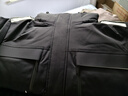 卡賓男裝 三防連帽羽絨服秋冬新款90鴨絨工裝外套寬松山系風H 煤黑色01 L /175/50 曬單實拍圖
