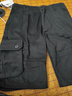 啄木鳥(niǎo)夏季全棉多口袋工裝短褲男士中老年寬松直筒五分中褲大碼休閑褲子 黑色 31 曬單實(shí)拍圖