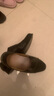 強人軍官士官校尉皮鞋3515三接頭皮鞋男鞋黑色經(jīng)典款商務正裝皮鞋執(zhí)勤 黑色套腳款 07B 42 260 曬單實拍圖