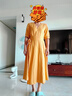 麥檬MM商場(chǎng)同款夏季新款簡(jiǎn)約百搭收腰長(cháng)款連衣裙5E9893401 陽(yáng)光黃 S 曬單實(shí)拍圖