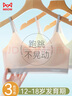 貓人少女內(nèi)衣女文胸女童發(fā)育期初高中學(xué)生無(wú)痕小背心運(yùn)動(dòng)防震胸罩粉L 曬單實(shí)拍圖