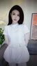 雅鹿白色小高領(lǐng)修身短袖t恤女2025夏季立領(lǐng)薄款顯瘦收腰百搭上衣棉 白色 M 曬單實拍圖