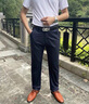 皮爾卡丹（pierre cardin）桑蠶絲休閑褲男士高端秋冬季中年抗皺免燙新款直筒寬松商務(wù)長(cháng)褲子 藏青色 【高端桑蠶絲休閑褲】 32 【腰圍2尺5】 曬單實(shí)拍圖