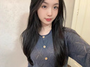 NicoleJolie【云霧感】純棉針織開衫女圓領(lǐng)軟糯慵懶毛衣大碼外套外搭上衣 灰色858 L 曬單實(shí)拍圖