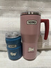 膳魔師（THERMOS）兒童水杯美式復(fù)古大容量把手壺316L吸管保溫學(xué)生冰霸杯上學(xué)TCNH 曬單實(shí)拍圖