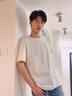 名創(chuàng)優(yōu)品（MINISO）220G重磅短袖男T恤夏季厚實不透高級感精梳棉純棉半袖寬松上衣服 【220G重磅】蒼綠 L /175(體重120-140斤) 曬單實拍圖