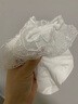 棉奇熊女童襪子純棉3雙裝兒童春夏薄款白色蕾絲花邊短襪寶寶公主襪夏季 洛麗塔蕾絲襪A組- 3雙 5-9歲 -腳長16-18CM 鞋碼25-32 曬單實拍圖