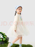 迷你巴拉女童兒童衛(wèi)衣拼接網(wǎng)紗甜美可愛連衣裙2025春季新品 曬單實拍圖