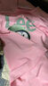 Lee Redpoi官方2025夏季新款寬松純棉卡通小貓短袖t恤男女衣服高端半袖重磅 粉色 M 曬單實拍圖