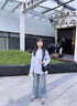 班尼路童裝女童牛仔褲兒童長褲春秋2025年新款中大童時尚百搭闊腿褲子 淺藍(lán) 110 曬單實拍圖