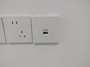 萬級（OFNPFTTH） 電腦光纖插座面板 86型SC耦合器光纖墻壁插座 移動光纖接口面板插座 白色單口 2-81116 曬單實拍圖
