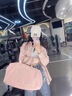 妙奕嘉旅行包女士短途手提包行李包出差旅游健身收納包運動(dòng)大容量待產(chǎn)包 單肩斜挎雙拉鏈旅行包【粉色】 曬單實(shí)拍圖