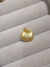 周六福足金胖福袋黃金吊墜男女款生日禮物計價A0413270不含鏈約2.41g 曬單實拍圖