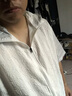 啄木鳥（TUCANO）夏季新款撞色時尚休閑連帽短袖套裝t恤男士壓花設(shè)計感短袖兩件套 白色套裝 XL 曬單實拍圖