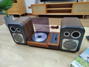 ROBERILLINE柏林之聲黑膠藍牙音箱復古CD機音響家用電腦小音響低音炮高音質 木紋款唱片機+胡桃色低音炮 曬單實拍圖