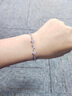 中國黃金在逃公主足銀手鏈女士輕奢款手串教師節禮物送老師生日送女友 足銀閃耀公主手鏈【京速達】 曬單實(shí)拍圖