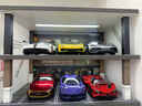 卡威（KAWEI）超級跑車(chē)模型汽車(chē)停車(chē)場(chǎng)套裝合金仿真高檔玩具車(chē)手辦收藏擺件禮物 6輛超跑+星巴克車(chē)庫[送6個(gè)特警 曬單實(shí)拍圖