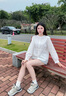 CAMILA KSENIA老爹鞋女2025新款百搭夏季增高阿甘鞋跑步系帶休閑網(wǎng)面透氣運(yùn)動(dòng)鞋 藍(lán)灰色 38 曬單實(shí)拍圖