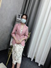 紫魅俏格紋西裝外套女薄款夏季高級感上衣今年流行小個子西服連衣裙套裝 灰色西裝 M 曬單實(shí)拍圖