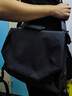 CavlslKcat機能斜挎包男大容量帆布休閑背包單肩手提電腦包大學(xué)生收納郵差包 黑色標準號 曬單實(shí)拍圖