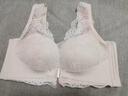 莫代爾前扣內(nèi)衣女小胸收副乳聚攏防下垂胸大顯小蕾絲無痕背心式文胸套裝 膚色套裝 85C 38 薄杯 曬單實(shí)拍圖