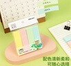 得力（deli）12本4色分條便利貼 76*19mm 便簽紙/ 記事貼/ 自粘留言本P66307 曬單實拍圖