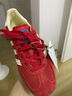 adidas T頭鞋 GAZELLE INDOOR復古板鞋德訓鞋男女阿迪達斯三葉草   淺猩紅/漢玉白/金   36.5 曬單實拍圖